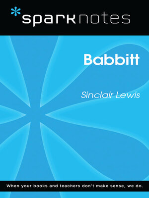 cover image of Babbitt (SparkNotes Literature Guide)